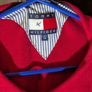 Tommy Hilfiger Men's Vibrant Red Crewneck Sweater